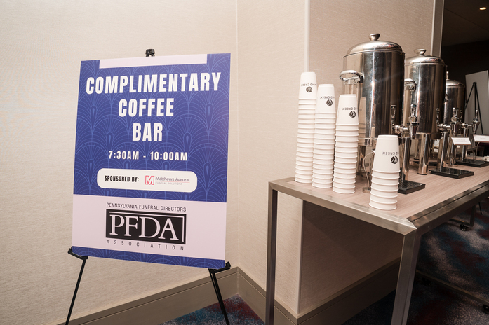 sponsor signage breakfast