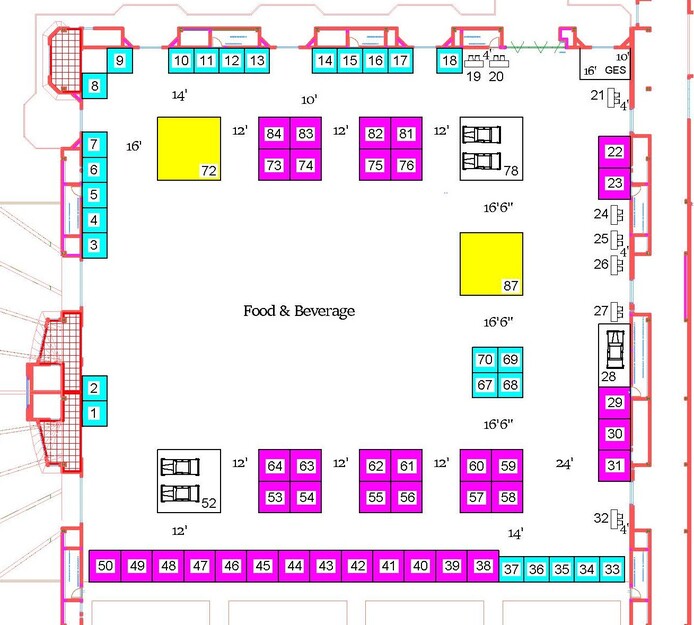 Updated Expo Hall Map Updated Expo Hall Map